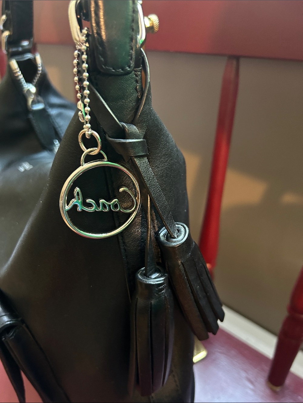 Coach 2012 Legacy Courtenay Black Leather Convertible Hobo Shoulder Orig $298 - Picture 13 of 13